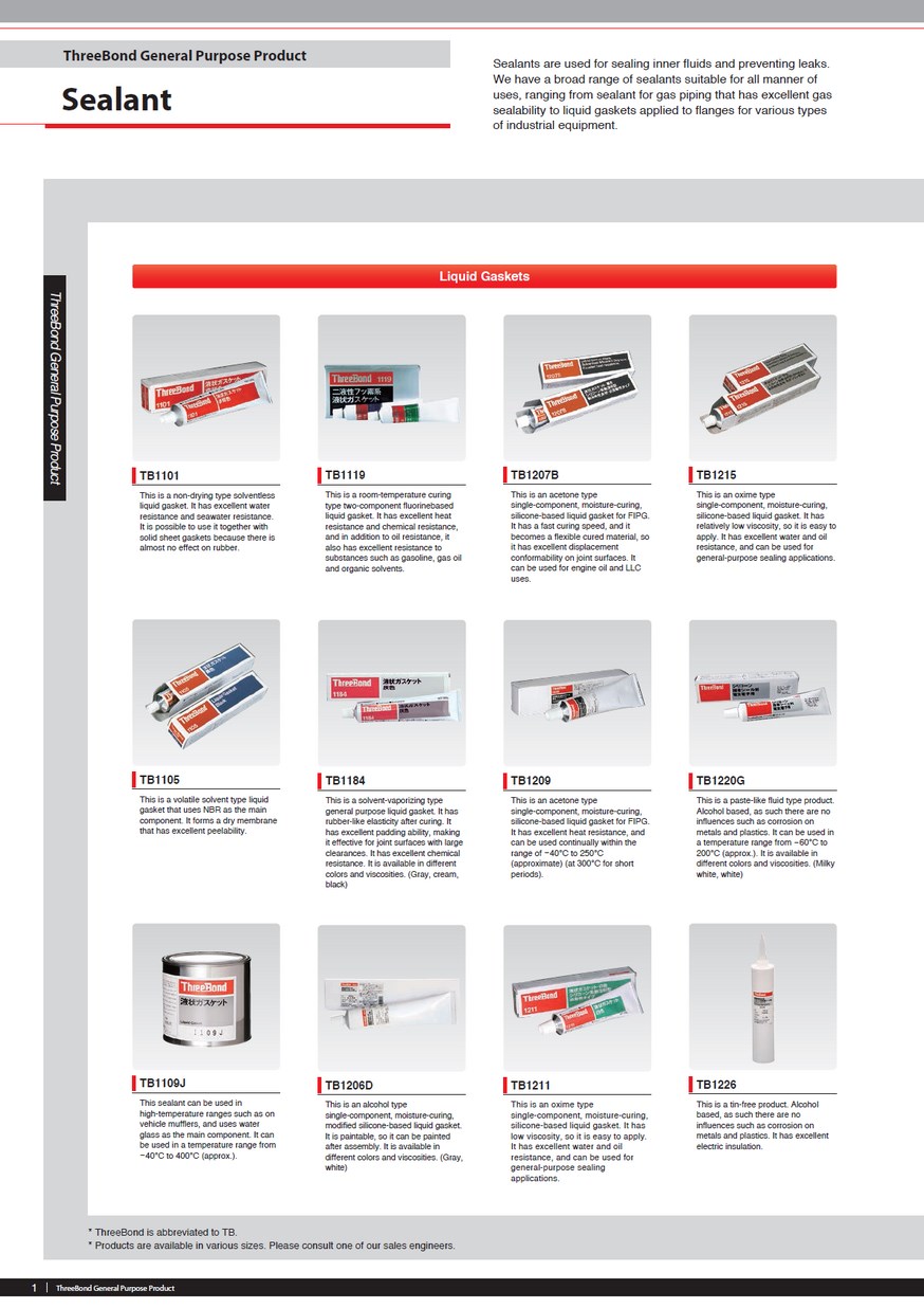 ThreeBond General Purpose Product  - ThreeBond Vietnam