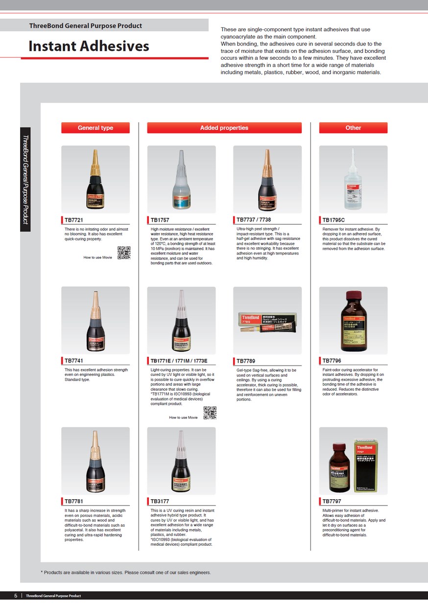 ThreeBond General Purpose Product  - ThreeBond Vietnam