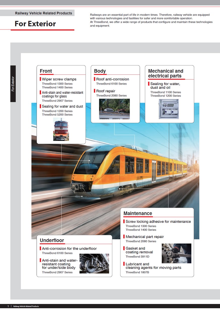 Railway Vehicle - ThreeBond Vietnam